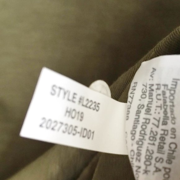 NEW J CREW Tank Top Vintage Cotton M Frosty Olive NWT - Picture 7 of 7